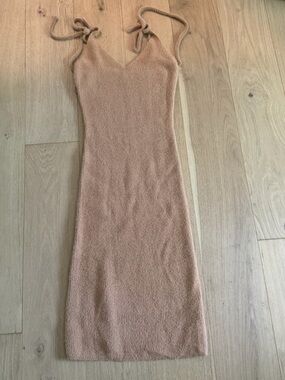 SNDYS Knit Nude Midi Dress